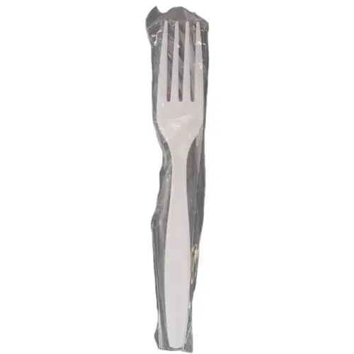 Fork White Heavy Polystyrene Wrapped - pack of 1000 Fork White Heavy Polystyrene Wrapped - pack of 1000