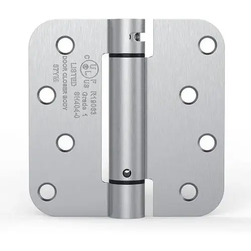 4 In. X 4 In. Mortise Single Spring Hinge With 5/8 In. Radius - pack of 2 4 In. X 4 In. Mortise Single Spring Hinge With 5/8 In. Radius - pack of 2