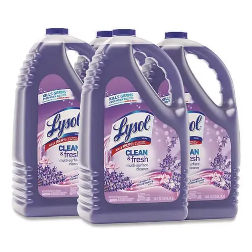 Clean And Fresh Multi-Surface Disinfectant Cleaner, Lavender And Orchid Essence, 144 Oz Bottle - pack of 4 Clean And Fresh Multi-Surface Disinfectant Cleaner, Lavender And Orchid Essence, 144 Oz Bottle - pack of 4