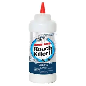 AVENGER AVGR-RCPDR16Z-12 16 Oz. Boric Acid Roach Killer II Powder Neutral pH - pack of 12