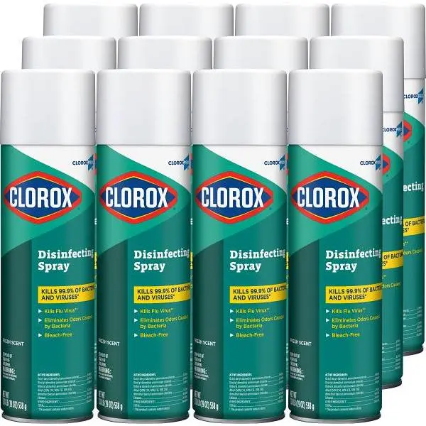 CLOROX Disinfecting Spray pro Fresh Scent 19 Oz - pack of 12 CLO38504