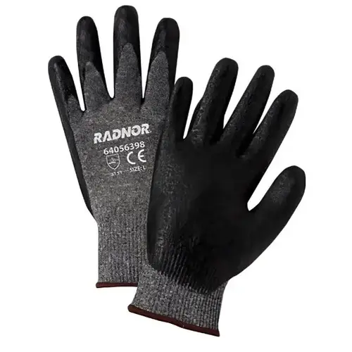 Medium Black Premium Foam Nitrile Palm Coated Glove W/ Knit Wrist, 4 Pair - pack of 4 Medium Black Premium Foam Nitrile Palm Coated Glove W/ Knit Wrist, 4 Pair - pack of 4