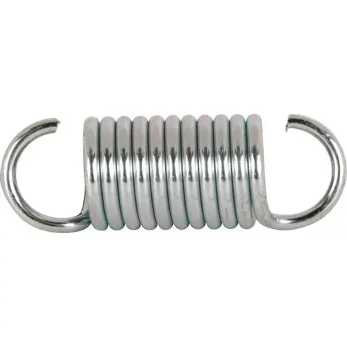 Extension Spring, Steel, Single Loop, Open - pack of 2 Extension Spring, Steel, Single Loop, Open - pack of 2