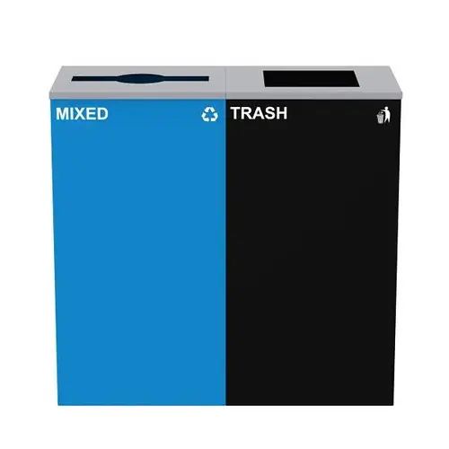 58g 2-Stream Blue Recycling Bin Station - pack of 2 58g 2-Stream Blue Recycling Bin Station - pack of 2