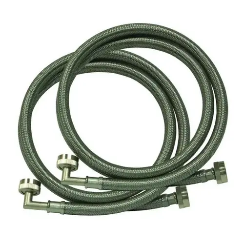 3/4 Fht X 3/4 Fht X 5-Ft Washing Machine Connector Elbow Stainless Steel - pack of 2 3/4 Fht X 3/4 Fht X 5-Ft Washing Machine Connector Elbow Stainless Steel - pack of 2