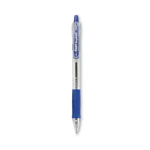 Easytouch Ballpoint Pen Fine 0.7 Mm Blue Ink Clear Barrel - pack of 12 Easytouch Ballpoint Pen Fine 0.7 Mm Blue Ink Clear Barrel - pack of 12
