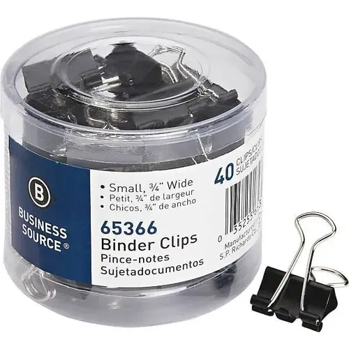 Small Binder Clip Black - pack of 40 Small Binder Clip Black - pack of 40