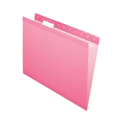 1/5 Tab Letter Hanging Folder 8.5" X 11" Pink - pack of 25 1/5 Tab Letter Hanging Folder 8.5" X 11" Pink - pack of 25