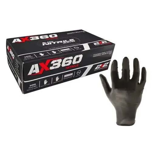 Small Black Nitrile Gloves,5mil, Ind Grade - pack of 100 Small Black Nitrile Gloves,5mil, Ind Grade - pack of 100