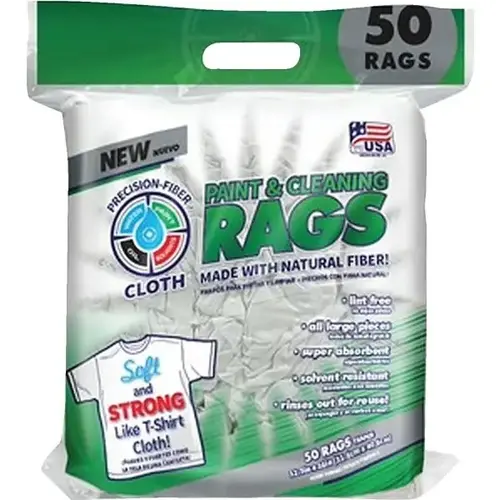 Pfc-99972-50l White Paint And Cleaning Rags - pack of 50 Pfc-99972-50l White Paint And Cleaning Rags - pack of 50