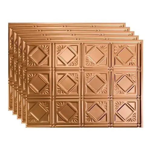 18x24 Traditional #4 Backsplash Panel, Polished Copper - pack of 5 18x24 Traditional #4 Backsplash Panel, Polished Copper - pack of 5