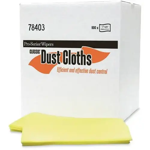Classic Yellow Treated Dust Cloth, 17" X 24" - pack of 50 Classic Yellow Treated Dust Cloth, 17" X 24" - pack of 50