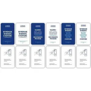 Wyndham 287787HD Wyndham Rewards RFID Keycards - pack of 250