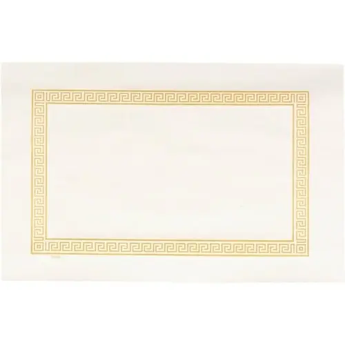Greek Key With Gold Trim Placemat 9.5" X 13.5" - pack of 1000 Greek Key With Gold Trim Placemat 9.5" X 13.5" - pack of 1000