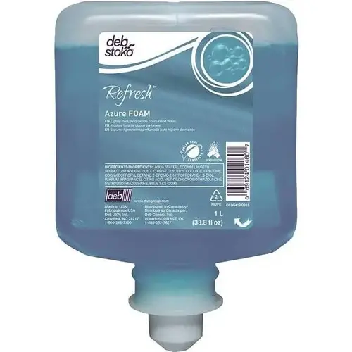 1 L Refresh Azure Foam Hand Soap Cartridge - pack of 6 1 L Refresh Azure Foam Hand Soap Cartridge - pack of 6