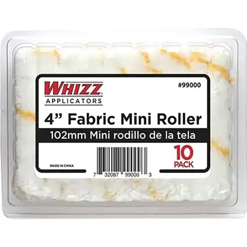 4" Yellow Stripe Acrylic Mini Roller Clamshell, 1/2" Nap - pack of 120 4" Yellow Stripe Acrylic Mini Roller Clamshell, 1/2" Nap - pack of 120