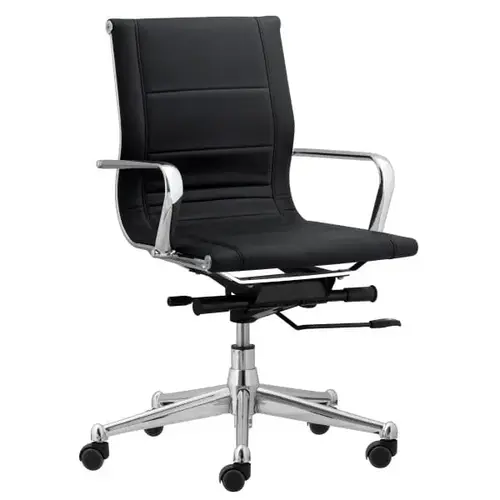 Florence Endura Black Mid Task Chair W/metal Arms - pack of 4 Florence Endura Black Mid Task Chair W/metal Arms - pack of 4