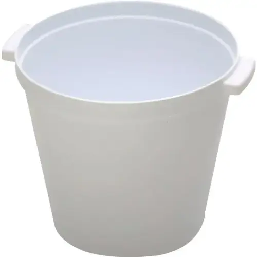 Lancaster 3 Quart Round White Plastic Ice Bucket With Handles - pack of 36 Lancaster 3 Quart Round White Plastic Ice Bucket With Handles - pack of 36
