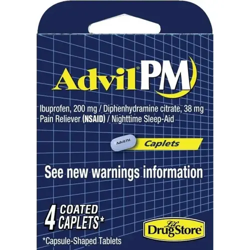 Advil Pm 4-Count Retail Box - pack of 6 Advil Pm 4-Count Retail Box - pack of 6
