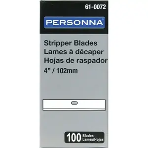 Personna 61-0072 61-0072 4" X .017 Floor Stripper Blade Box - pack of 100