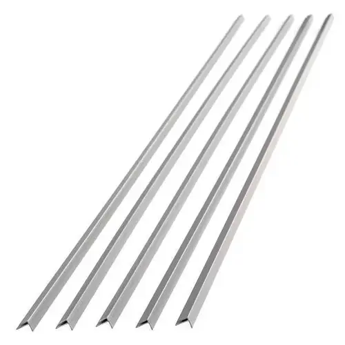 47" Vinyl Outside Corner Trim, Argent Silver - pack of 5 47" Vinyl Outside Corner Trim, Argent Silver - pack of 5