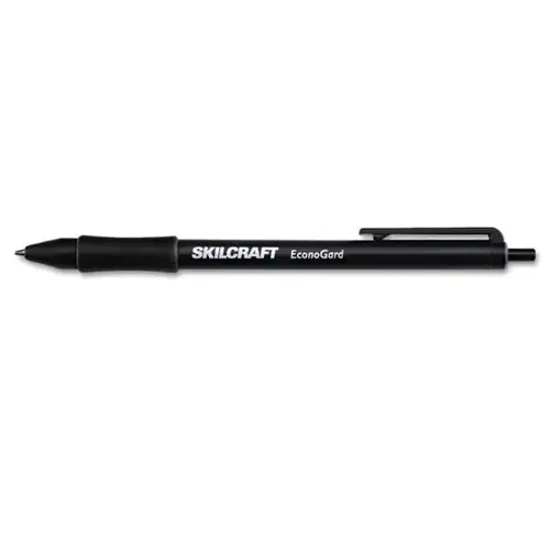 Econogard Retract Ballpoint Pen, Black Ink/barrel - pack of 12 Econogard Retract Ballpoint Pen, Black Ink/barrel - pack of 12