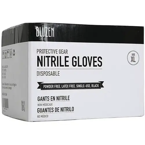 X-Large Black 4 Mil. Industrial Nitrile Gloves - pack of 1000 X-Large Black 4 Mil. Industrial Nitrile Gloves - pack of 1000