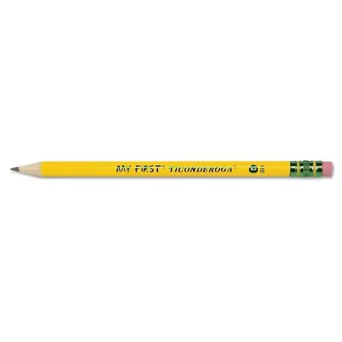 My First Woodcase Pencil - Eraser Hb #2 Yellow Barrel - pack of 12 My First Woodcase Pencil - Eraser Hb #2 Yellow Barrel - pack of 12