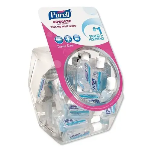 Advanced Hand Sanitizer Refreshing Gel, 1 Oz Flip-Cap Bottle With Display Bowl, Clean Scent, 36/Bowl - pack of 36 Advanced Hand Sanitizer Refreshing Gel, 1 Oz Flip-Cap Bottle With Display Bowl, Clean Scent, 36/Bowl - pack of 36