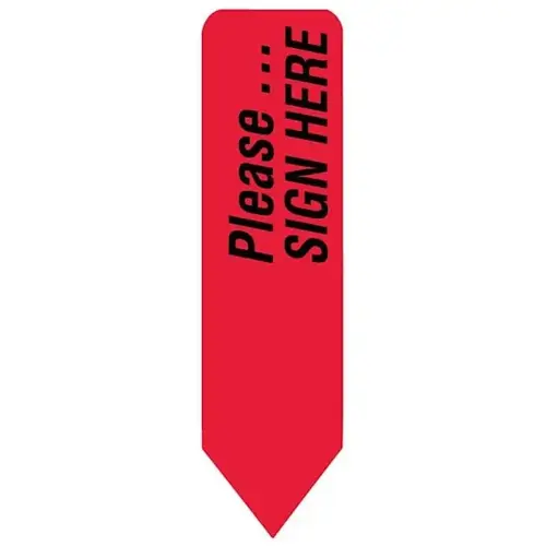 Uniarrow Jr Please Sign Here -Red - pack of 300 Uniarrow Jr Please Sign Here -Red - pack of 300