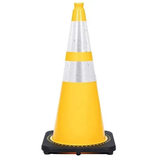28-Inch Yellow Reflective Cone And Chain Kit - pack of 6 28-Inch Yellow Reflective Cone And Chain Kit - pack of 6