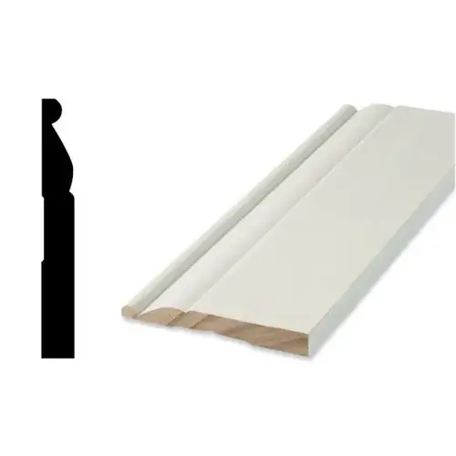 White Primed Finger Base Moulding 9/16x4-1/4x96" - pack of 5 White Primed Finger Base Moulding 9/16x4-1/4x96" - pack of 5