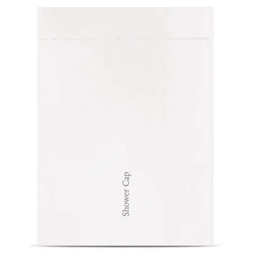 Shower Cap 21" Degradable, Barley Paper Pouch - pack of 1000 Shower Cap 21" Degradable, Barley Paper Pouch - pack of 1000