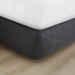 Berkshire Hospitality 19881-FL-18V Westbrook Box Spring Cover Full Xl Caviar - pack of 12