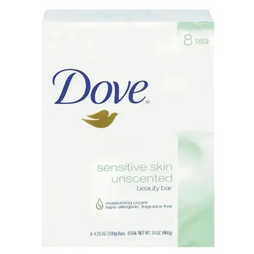 Sensitive Skin Bath Bar, 4.5 Oz Bar, Unscented, 8 Bars/Pack - pack of 72 Sensitive Skin Bath Bar, 4.5 Oz Bar, Unscented, 8 Bars/Pack - pack of 72