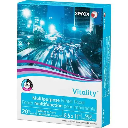 Vitality Copy Paper 8.5"X11" 20 Lb Basis Weight - pack of 500 Vitality Copy Paper 8.5"X11" 20 Lb Basis Weight - pack of 500