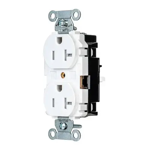 Wiring Edgeconnect 20a 125v Tmpr Res Com Dplx Recp Whte - pack of 10 Wiring Edgeconnect 20a 125v Tmpr Res Com Dplx Recp Whte - pack of 10