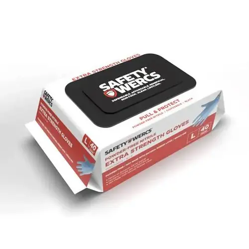 Blue Large Pull And Protect Nitrile Gloves - pack of 20 Blue Large Pull And Protect Nitrile Gloves - pack of 20