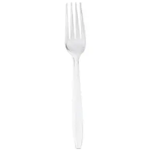 Berk 1042008 Clear Heavy Weight Polystyrene Fork Bulk - pack of 1000