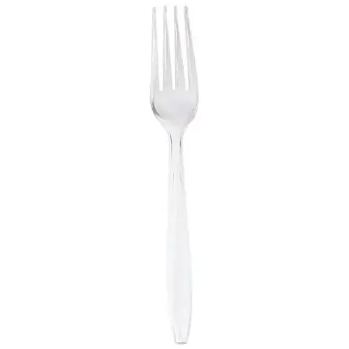 Clear Heavy Weight Polystyrene Fork Bulk - pack of 1000 Clear Heavy Weight Polystyrene Fork Bulk - pack of 1000