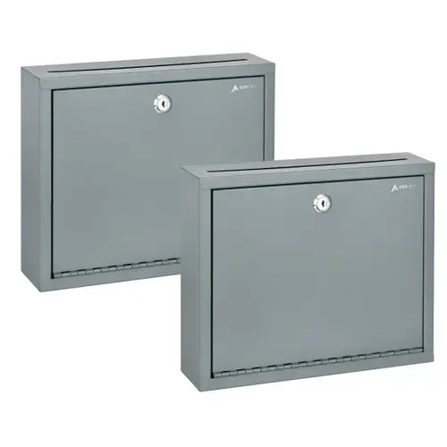 Beige Wall Mount Large Steel Drop Box - pack of 2 Beige Wall Mount Large Steel Drop Box - pack of 2