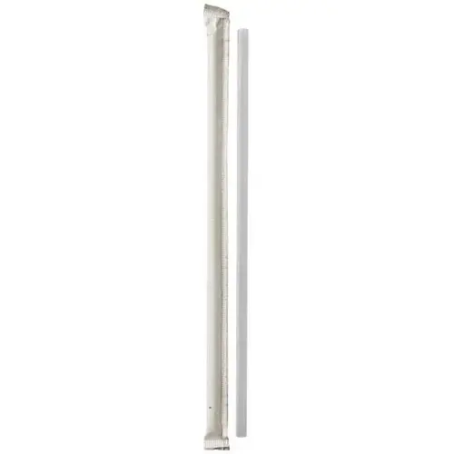 Straw Jumbo 7.75" Paper Wrapped Translucent 24/500 Per - pack of 24 Straw Jumbo 7.75" Paper Wrapped Translucent 24/500 Per - pack of 24