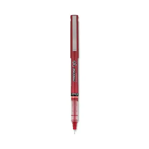 Precise V7 Rollerball Pen Fine 0.7 Mm Red Ink Red/Clear Brl - pack of 12 Precise V7 Rollerball Pen Fine 0.7 Mm Red Ink Red/Clear Brl - pack of 12
