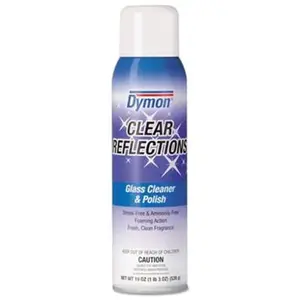 DYMON 38520 Clear Reflections Mirror & Glass Cleaner, 19oz, Aerosol - pack of 12