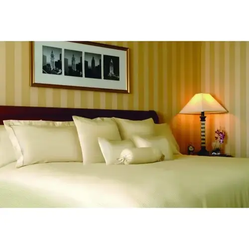 Dobby Stripe T310 Pillowcase King 42x46" White - pack of 72 Dobby Stripe T310 Pillowcase King 42x46" White - pack of 72