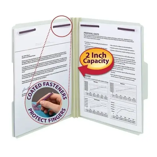 Safeshield Gray And Green Pressboard Folder - pack of 25 Safeshield Gray And Green Pressboard Folder - pack of 25