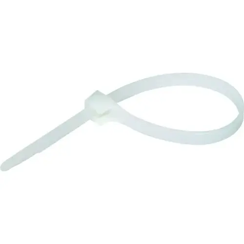 8 In Zip Ties (Natural) White - pack of 100 8 In Zip Ties (Natural) White - pack of 100