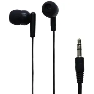 Avid 1AE215HPBLKSTK Ae-215 Audio Earphone With 3.5mm Connection, Black - pack of 500