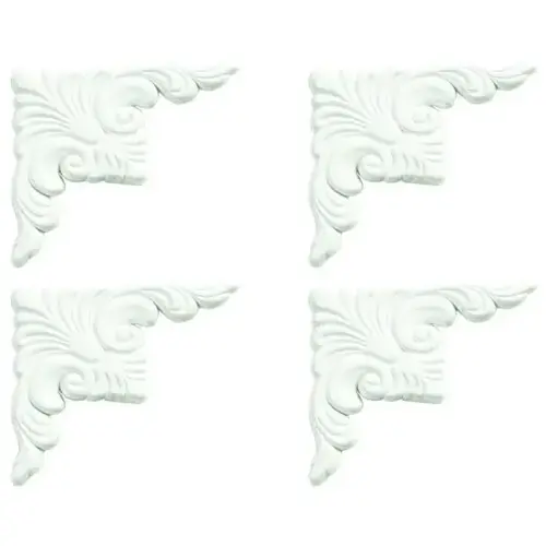 D cor Corner Plates (Dove White) - pack of 40 D cor Corner Plates (Dove White) - pack of 40