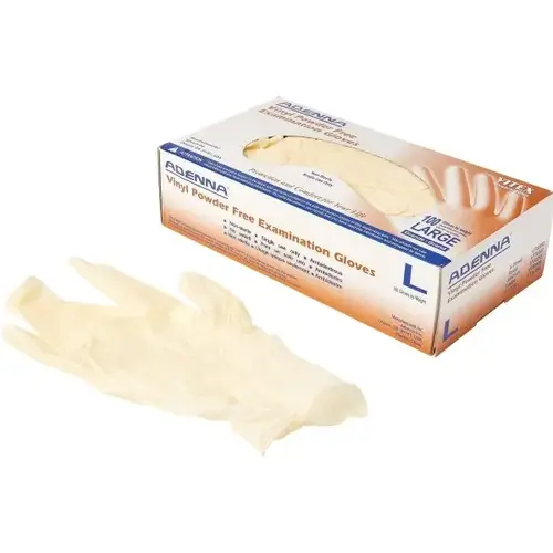 Vtx 4 Mil Vinyl Powder Free Small Exam Gloves - pack of 100 Vtx 4 Mil Vinyl Powder Free Small Exam Gloves - pack of 100